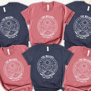 Family Mountain Vacation Tee, Personalized Family Mountain Shirt,Camping Tee, Custom Family Mount Vacation Shirt, Family Hiking Vacation Tee