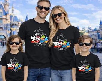 Disney Trip Family Shirts 2026, Princess Disney Vacation T-Shirt, Matching Disney Shirts, Disney World Outfit, Personalized Disney Tee
