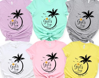 Custom Girls Trip T-Shirts: Personalized Beach Vacation Tees