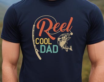 Reel Dad Fishing T-Shirt, Funny Father's Day Gift for Fisherman Dad