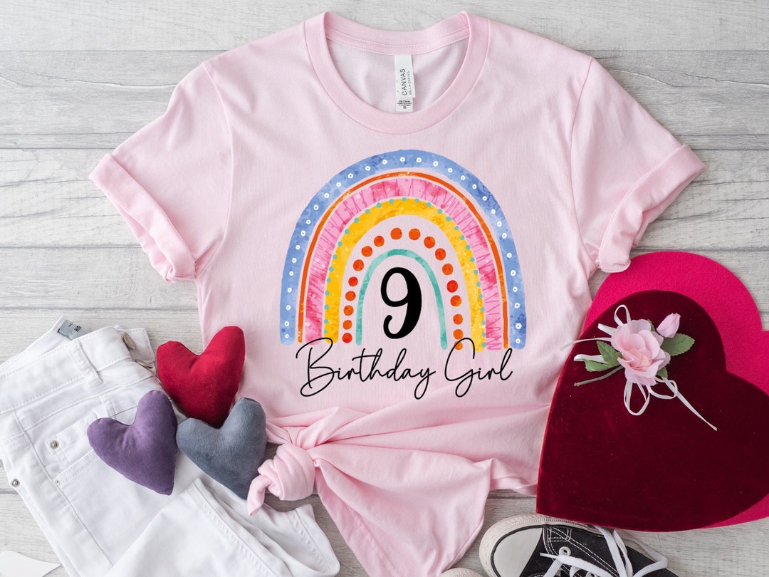 9th Birthday Shirt Girl 9th Birthday Tshirts Ninth Year Old Birthday 9th-birthday-shirt-girl-9th-birthday-tshirts-ninth-year-old-birthday