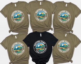 Custom Camp Shirt: Personalized Camping Trip Tee