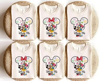 Custom Disney Mickey & Minnie Vacation Shirts, Family Matching Tees for Disney Trips