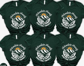 Personalized Mountain Vacation Shirt: Custom Family Camping Trip