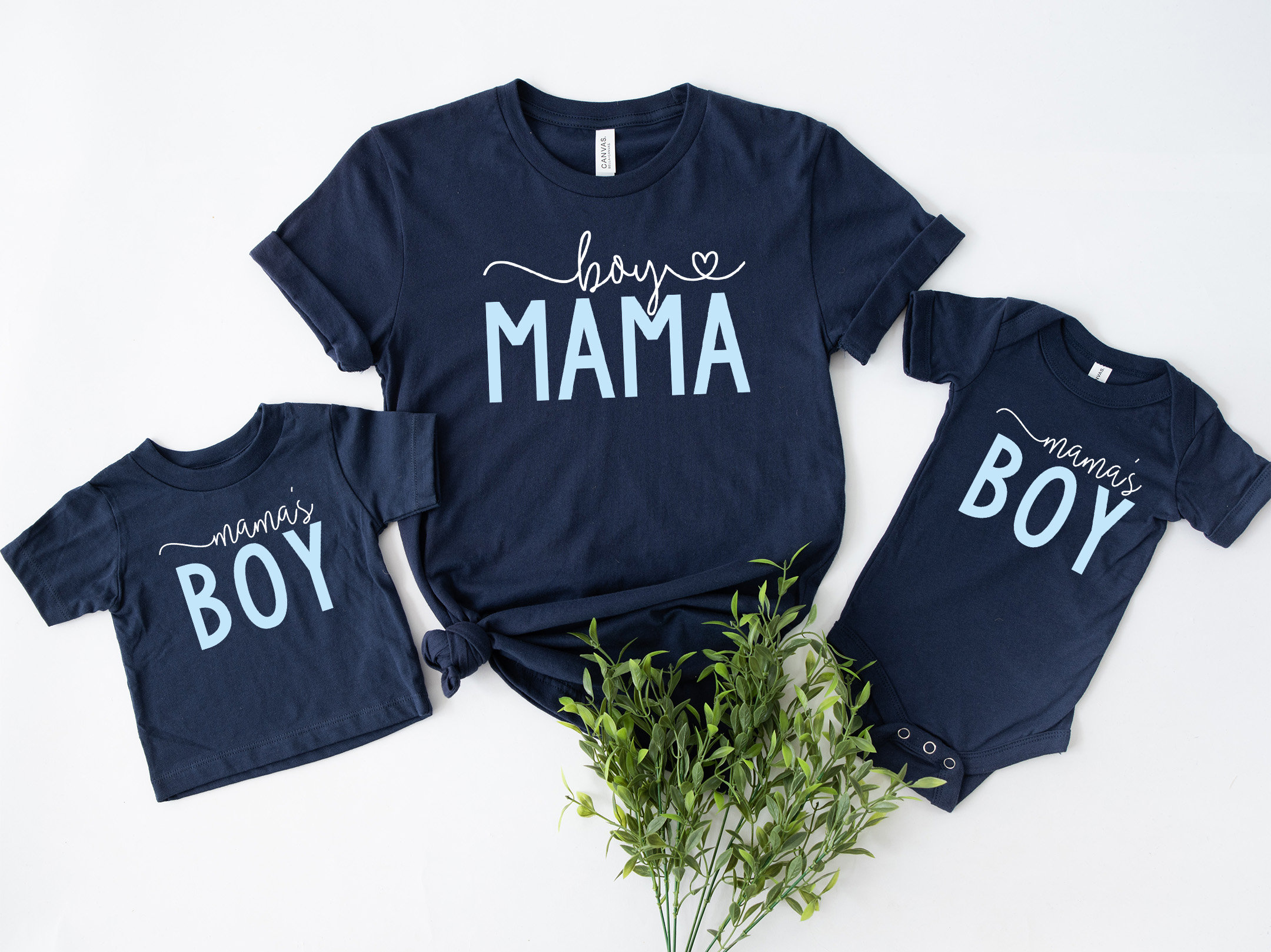 Personalized Boy Mama & Mama's Boy Matching Tees, Matching Mommy and Me Shirt, Mother’s Day Gift Shirts
