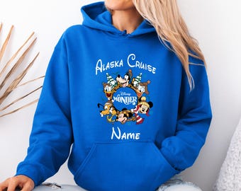Custom Disney Alaska Cruise  Shirts, Custom Name Disney Vacation Tee, Magical Disney Trip Outfit, Custom Name Disney Trip Tops