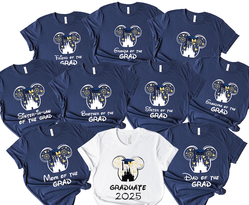 Custom Disney Graduation Tee, Disney Grad Trip Shirts, Family ...