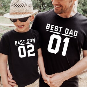 Best Dad Shirt , Best Son Tee, Fathers Day Shirt, Dad and Son Shirt, Father Birthday Gift, Father Son Matching Shirt, Dad and Baby Matching