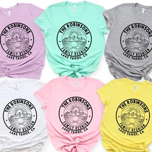 Custom Family Lake Vacation Tee, Personalized Family Mountain Shirt, Camping Tee, Family Mount Vacation Shirts, Family Hiking Vacation Tee
