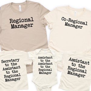 Regional Manager Shirt: Matching Family T-Shirts
