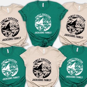 Custom Mountain Shirt, Personalized Family Hiking Shirt, Group Camping Shirts, Custom Nature Family Vacation Shirts, Girls Group Hiking Tops