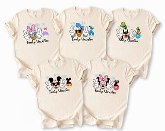Disney Trip Family Shirts 2026, Mickey Minnie Vacation T-Shirt, Matching Disney Shirts, Disney World Outfit, Personalized Disney Tee