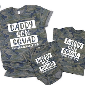 Dad Son Squad Shirt, Matching Father and Son Squad Shirt, Daddy And Me Matching Tee, Father's Day Gift, New Dad Shirt, Father And Son Tees