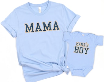 Mama and Mama's Boy Matching Shirts – Mother's Day Mommy Son Outfit