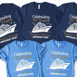 Personalized Anniversary Cruise Shirts: Custom Celebration Group Tees