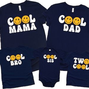 Two Cool Birthday Shirts, Two Cool Matching Family Birthday Shirts 2nd Birthday Shirt 2nd Birthday Boy Outfit Family Birthday