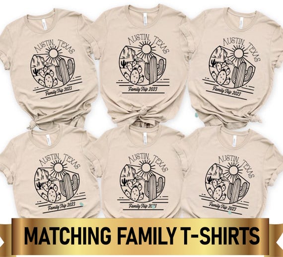 custom dress shirts austin tx Custom Location Family Vacation Shirts: Austin, Scottsdale, Sedona