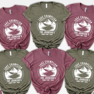 Custom Family Lake Vacation Tee, Personalized Family Mountain Shirt, Camping Tee, Family Mount Vacation Shirts, Family Hiking Vacation Tee