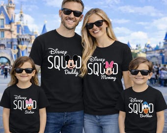 Disney Squad Family Shirts 2026, Princess Disney Vacation T-Shirt, Matching Disney Shirts, Disney World Outfit, Personalized Disney Tee