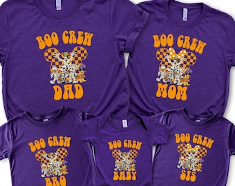 Custom Boo Crew Halloween Family Shirts: Matching Spooky Outfits