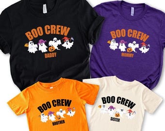 Custom Boo Crew Halloween Shirts: Matching Family Tees