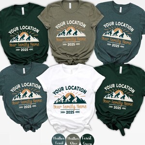 Custom Family Vacation Shirts: Matching Mountain Trip Tees