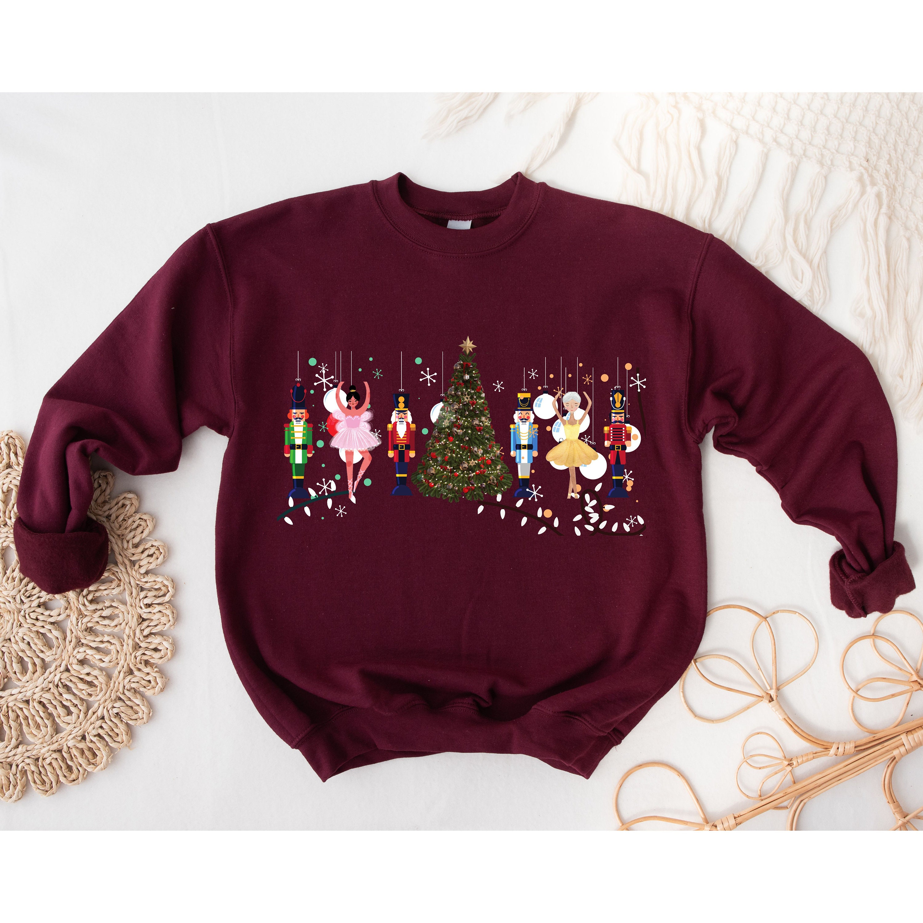 NUTCRACKER CHRISTMAS Tree SWEATER, Christmas Sweatshirt, Classic