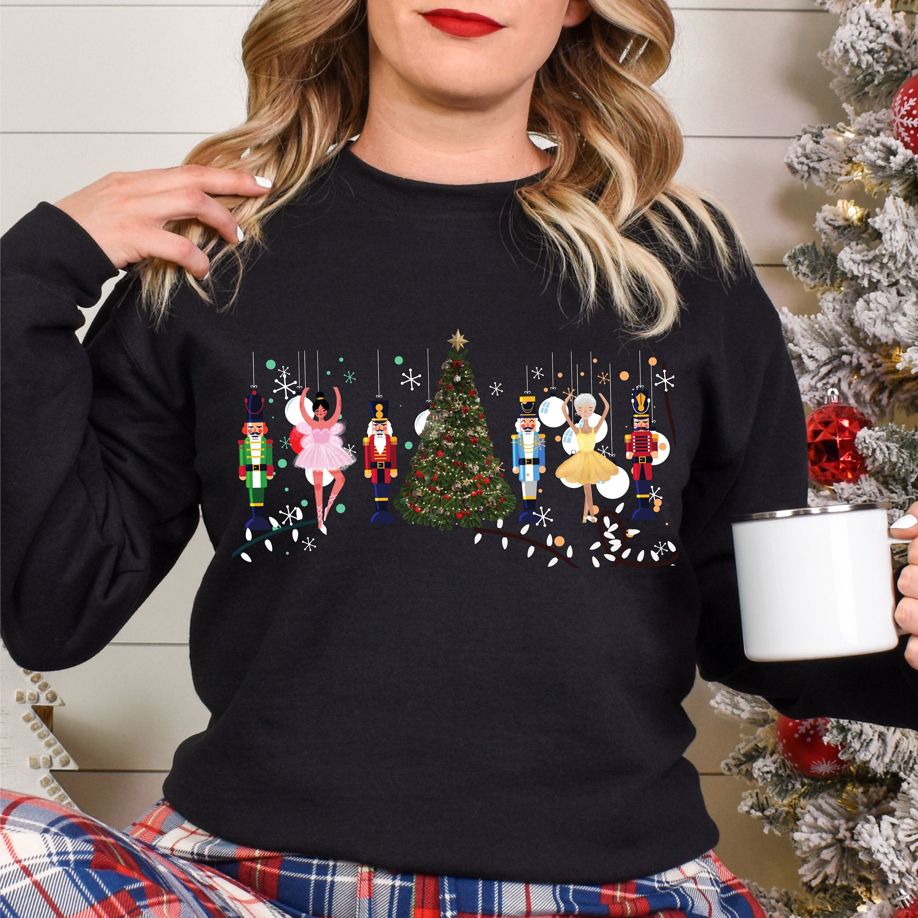 NUTCRACKER CHRISTMAS Tree SWEATER, Christmas Sweatshirt, Classic