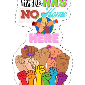 Haat heeft hier geen thuis sticker