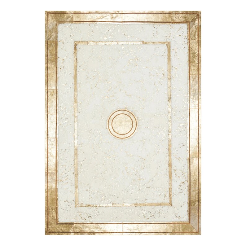 Plush Black Gold Area Rug Black and Gold Fluffy Rug Living Etsy