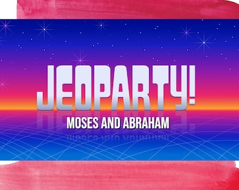 La Perle de Grand Prix Jeu Jeoparty : Les livres de Moïse et d'Abraham | Jeu d'étude de l'Ancien Testament avec quiz en solo et options de jeu en groupe