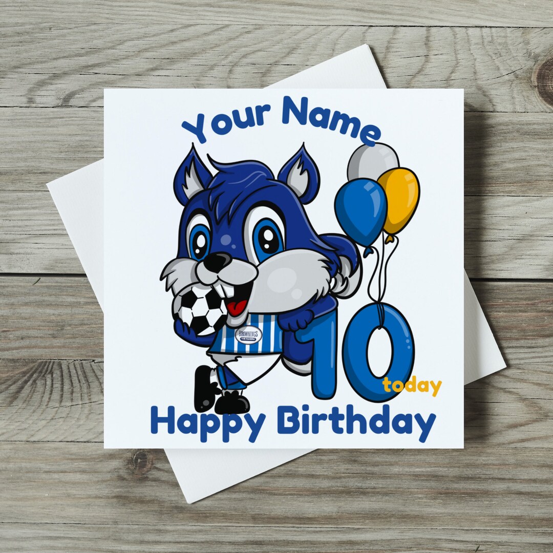 Kilmarnock Inspired Birthday Card Etsy