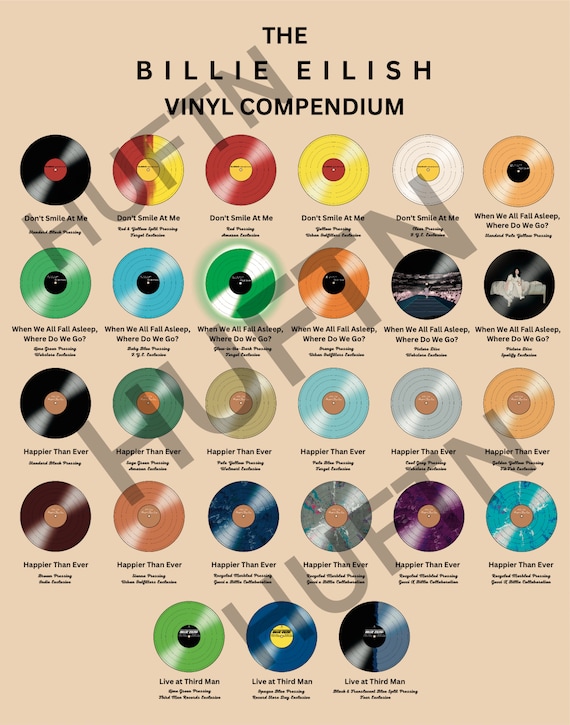Billie Eilish vinyl  Vinyl music, Vinyl, How to fall asleep