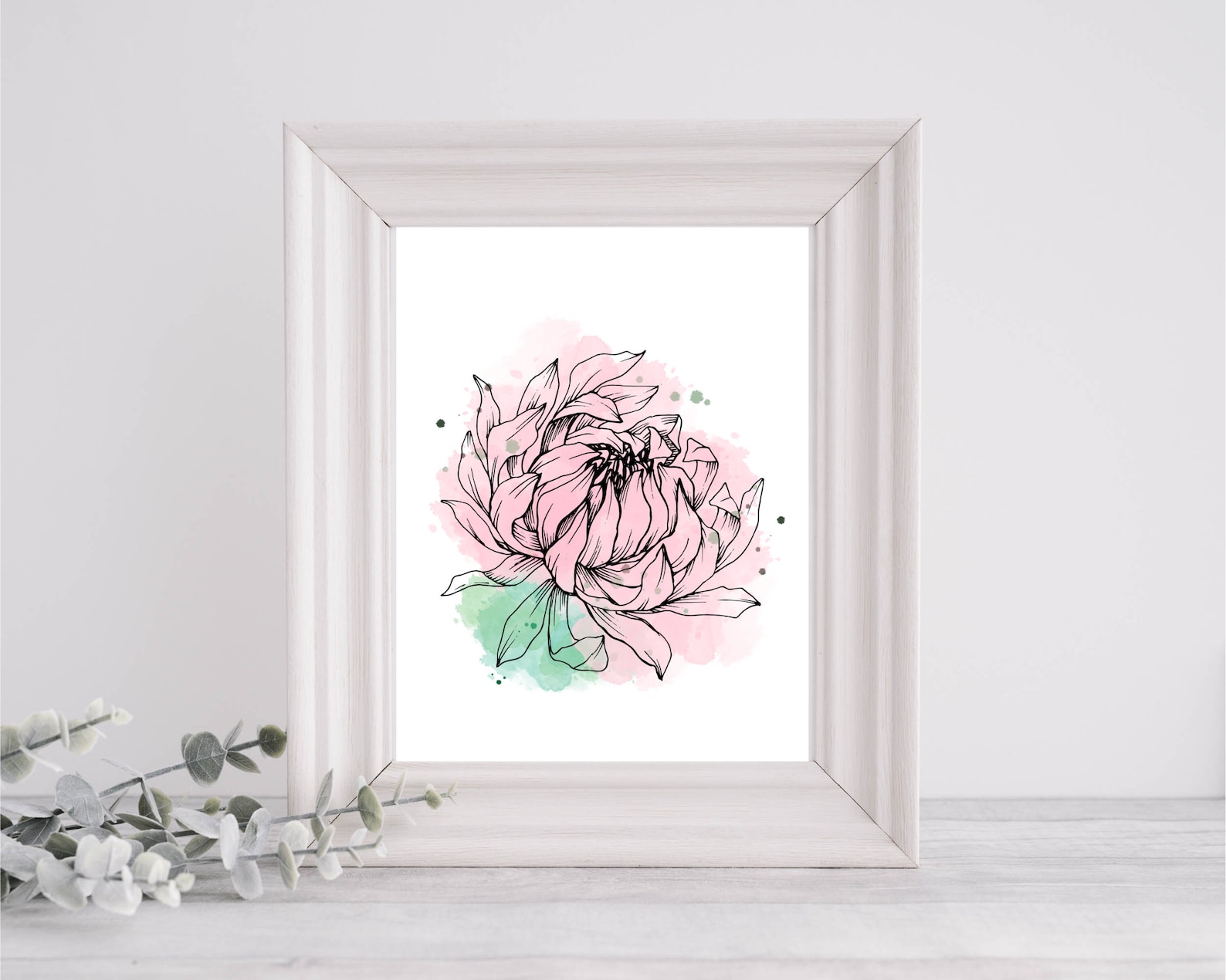 Watercolor Flower Print - Wall Art - Digital - Etsy