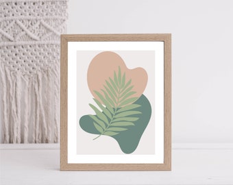 Boho Abstract Floral Wall Art