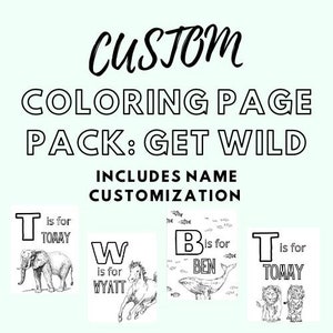 Custom Coloring Page Pack : Get Wild image 1