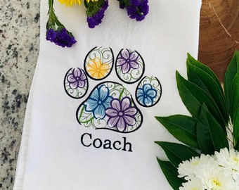Theedoek- Dog Paw Bouquet