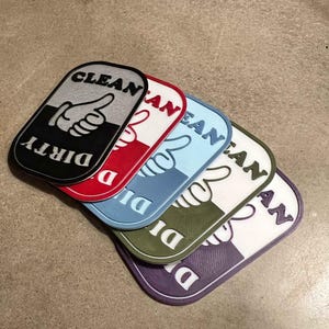 Letrero magnético para lavavajillas sucio y limpio - *AHORA EN COLOR*