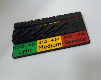 Display con guida visiva per l'usura del battistrada degli pneumatici per autoveicoli