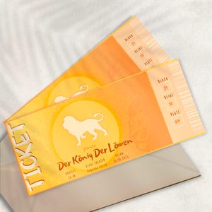 Lion King Musical Voucher Template