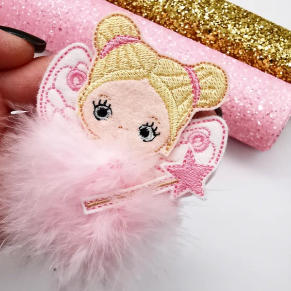 Fairy Fur baby for Hair Bows, Clippies, Planners and More | Digital Embroidery File | ITH | Instant Download