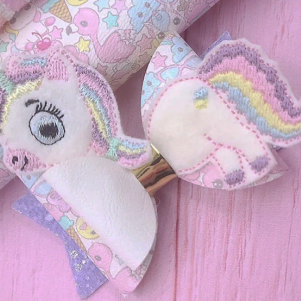 Unicorn peekabum | Feltie | Digital embroidery file | ITH | Instant download