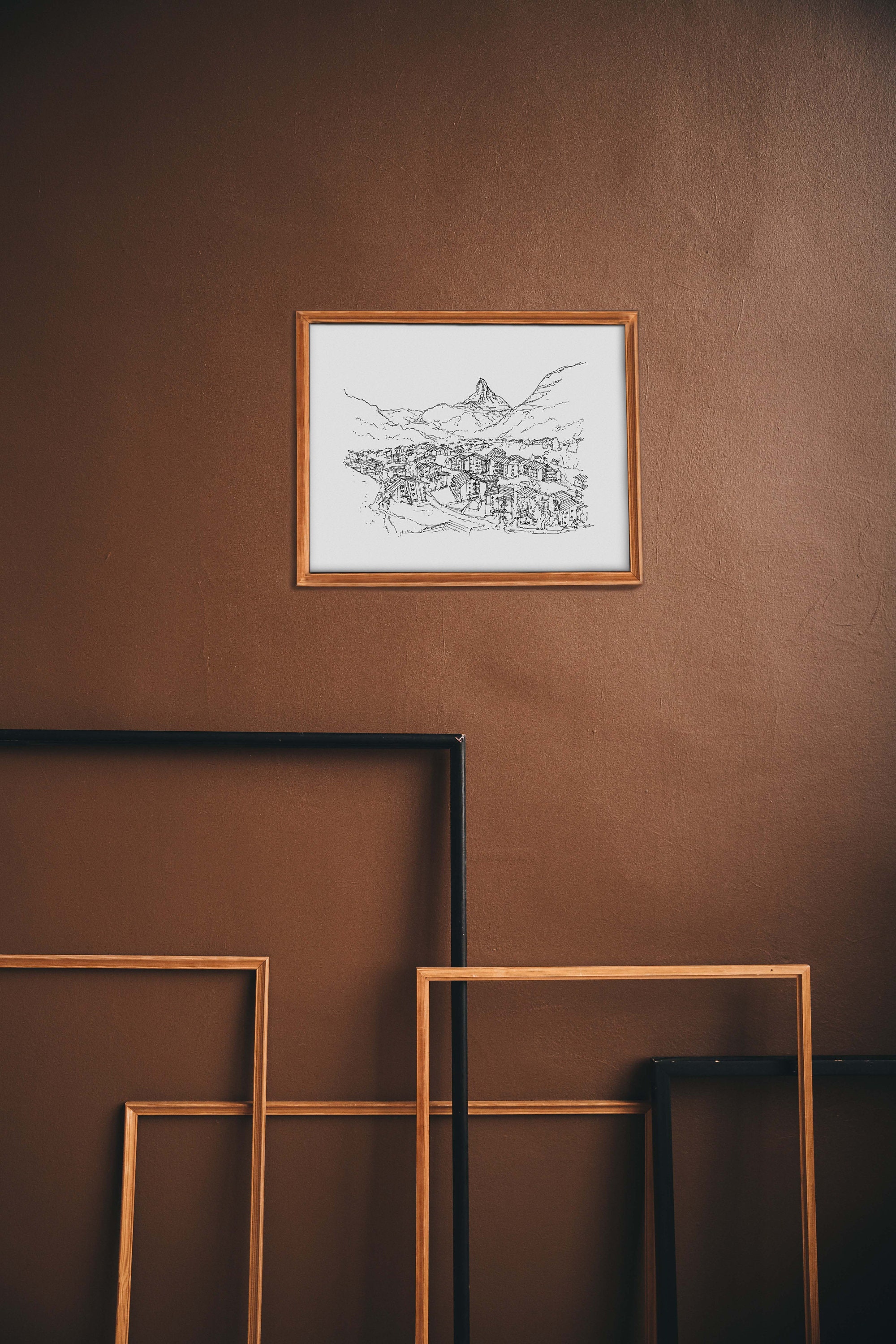 Matterhorn Zermatt Art Print Zermatt Wall Art Zermatt Wall Decor Valais