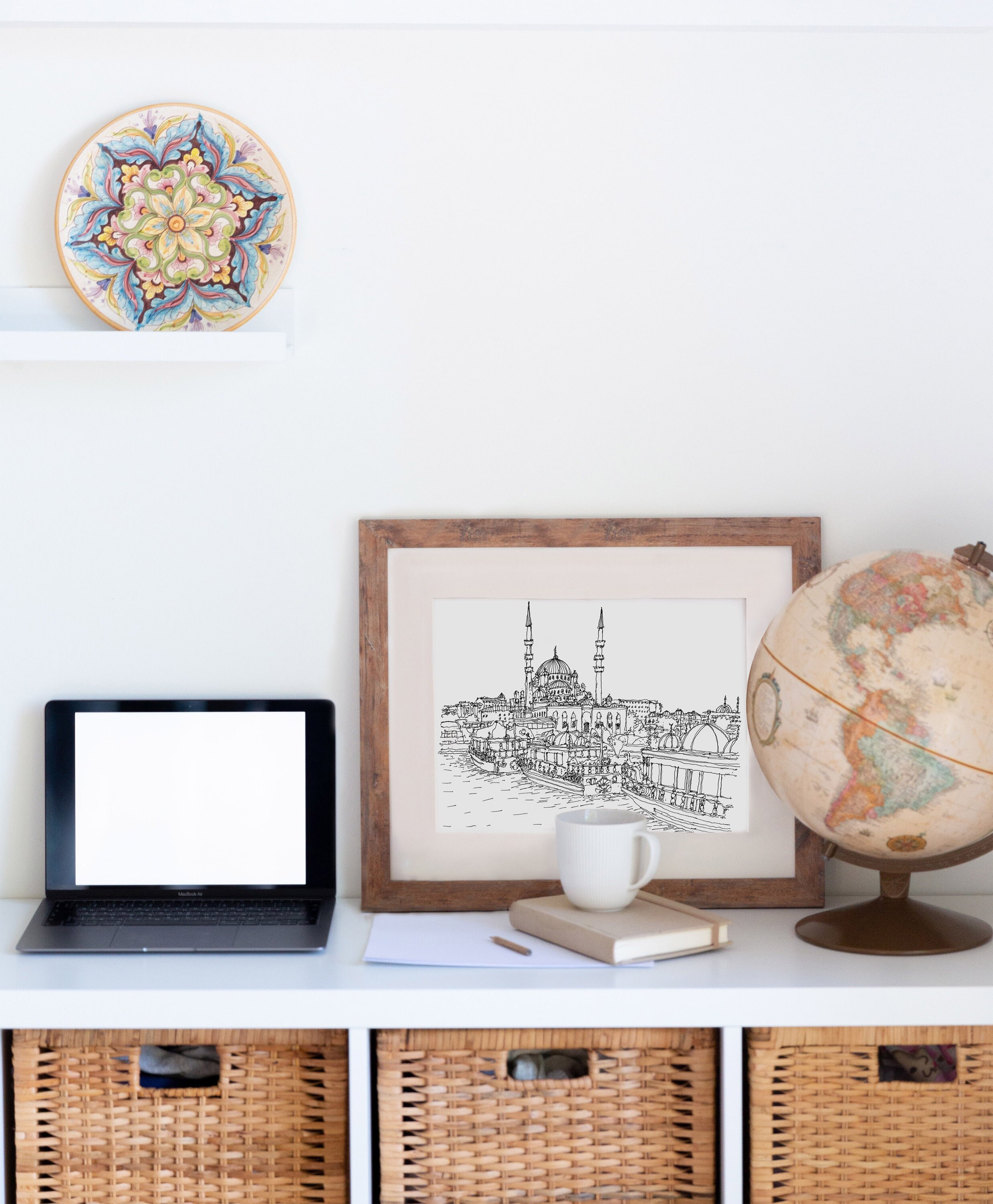 Fish Sandwich Boats Istanbul Art Print Istanbul Wall Art Istanbul Wall