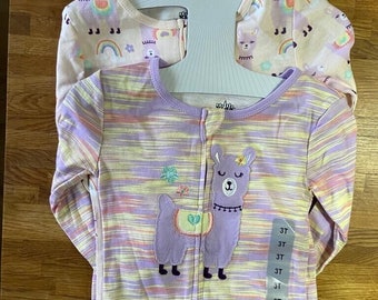 Kids Headquarters 2 Pack Sleepers 3 Years  Llama New