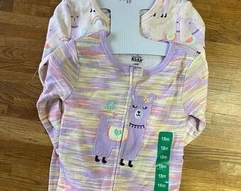 Kids Headquarters 2 Pack Sleepers 18 Months Llama New