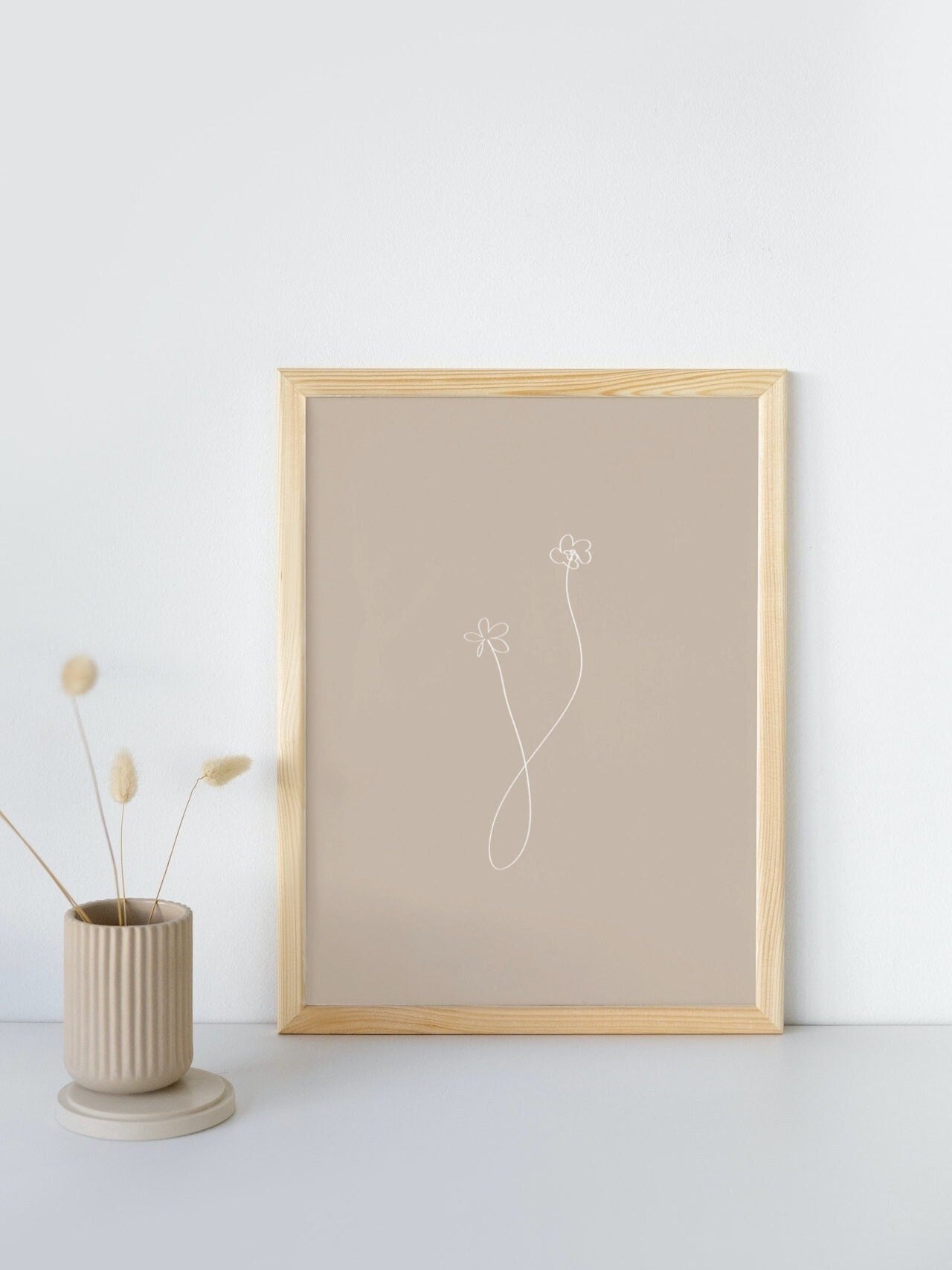 Line Art Printable One Line Drawing Instant Download Flower - Etsy