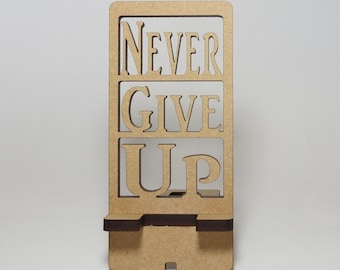 Phone Stand Laser cut file.Phone holder SVG-DXF file. Mobile phone wooden stand.SVG file for laser. Phone holder for desk. Instant download.