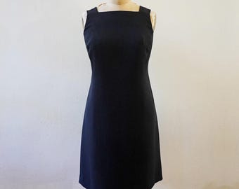 Robe Noire Femme Liz Claiborne - Taille 8 - Style A-line Sans Manches - Occasion Très Bon état - Toutes Occasions