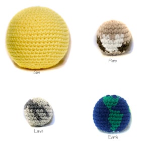 Crochet Patterns - Solar System Sampler